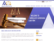 Tablet Screenshot of almuhanalawfirm.com